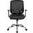 Emma + Oliver Black Mesh Tapered Back Swivel Office Chair