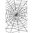 Smiffys Party Decoration Halloween Spider Web Black 1.5m