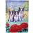 Caroline's Treasures Boston Terrier Three in a Row Flag 28.6x39.4cm