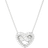 Swarovski Matrix Pendant Necklace - Silver/Transparent