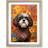 Marlow Home Co Shih Tzu Oak Framed Art 46x64cm