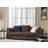 Zipcode Design 3 Seater Chocolate Sofa 190cm 3 Seater