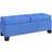 Homcom Upholstered Dark Blue Storage Bench 116.2x47cm