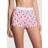 PINK Logo Cotton High Waist Boyshort Panty - Optic White Strawberry Print