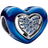 Pandora Spinnable Heart Charm - Silver/Blue