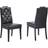 Baxton Studio Dylin Black Kitchen Chair 105cm 2pcs