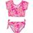 Snapper Rock Kid's Hibiscus Hype Crop SS Rash Top Set - Pink (G18003-04)