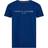 Tommy Hilfiger Logo Embroidery Slim T-shirt - Anchor Blue