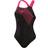 Speedo Women's Medley Logo Swimsuit - Black/Pink