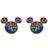 Disney Mickey Mouse Earrings - Silver/Multicolour