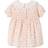 Vertbaudet Smocked Baby Dress with Embroidered Collar - Light Pink