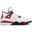 Nike Air Jordan 4 Retro Red Cement PS - White/Fire Red/Black/Neutral Grey