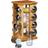 Relaxdays Bamboo Spice Rack With 16 Spice Jars
