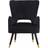 Premier Housewares Cut Out Black Armchair 92cm