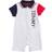 Tommy Hilfiger Boy's Colorblock Logo Romper - White