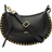 Isabel Marant Oskan Moon Grained Leather Shoulder Bag - Black