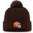 Fanatics Cleveland Browns Women's Logo Cuffed Knit Hat with Pom - Brown