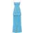 Milla Sky-blue spaghetti strap pleated maxi dress, Garden of Eden