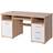 Germania Lockable Sonoma Oak/White Writing Desk 70x145cm