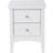 Home Source 2 Drawer White Bedside Table 38x38cm