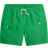 Polo Ralph Lauren Kid's Embroidered Pony Traveler Swim Trunks - Preppy Green