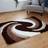 Modern Swirl Beige, Brown 160x230cm