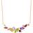 Macy's Scattered Cluster Pendant Necklace - Gold/Multicolour