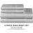 Juicy Couture Silk Satin Bed Sheet Grey (274.3x259.1cm)