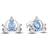 Pandora Disney Cinderella's Carriage Stud Earrings - Silver/Blue