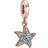 Pandora Sparkling Starfish Dangle Charm - Rose Gold/Green/Blue