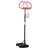 Homcom Outdoor Adjustable Basketball Hoop Stand w/ Wheels and Stable Base