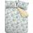 Catherine Lansfield Inga Leaf Duvet Cover Yellow, Green, White (200x200cm)