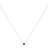 Live Diamond Necklace - White Gold/Sapphire