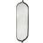 Swedese Comma Black/Silver Wall Mirror 40x135cm