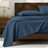 Bare Home Organic Cotton Percale Bed Sheet Blue (102x90cm)