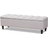 Baxton Studio Brette Finished Wood Grayish Beige Storage Bench 121.9x39.1cm