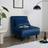 Easy Imex Blue Aurora Single Sofa 76cm 1 Seater