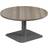 VIVACE Low Grey Oak/Silver Coffee Table 80cm