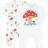 Stella McCartney Kids Baby Printed Cotton Onesies Set - White/Multicolor