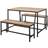 Birlea Urban Wood Effect Dining Set 85x118cm 3pcs