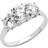 Precious Stars Engagement Ring - White Gold/Transparent