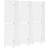 vidaXL Solid Wood Paulownia White Room Divider 215x200cm