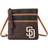 Dooney & Bourke San Diego Padres Infield Triple Zip Crossbody Purse