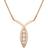 Bloch Fish Necklace - Rose Gold/Diamonds