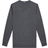 T.M. Lewin Dorset Charcoal V-Neck Slim Fit Merino Wool Jumper - Charcoal