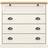 vidaXL Vigo White Chest of Drawer 80x76cm