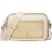 Michael Kors Maeve Large Canvas and Metallic Crossbody Bag - Pale Gold/Natural