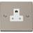 SE Home Pearl Nickel 1 Gang 5A Round Pin Socket