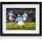 Exclusive Memorabilia Rodri Signed Manchester City Football Photo: Champions League Goal. Framed