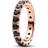 Pandora Sparkling Row Eternity Ring - Rose Gold/Black